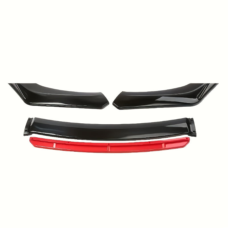 4pcs/Set Material Car Front Lip Spoiler Kit - Stylish Appearance Upgrade, Small Vehicle Bumper Modification Accessories with Easy Installation and Durable Protection for Fenders, Car Spoiler, Car Modification Accessories