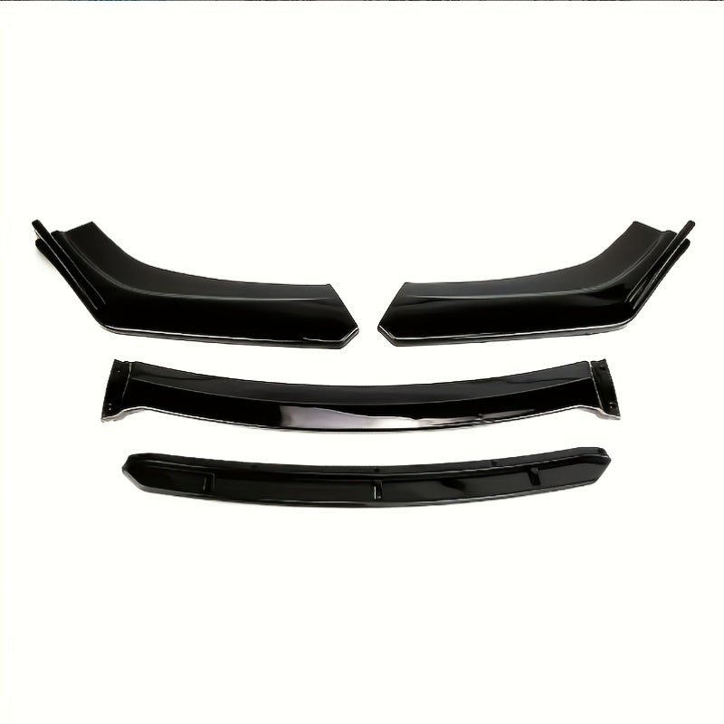 4pcs/Set Material Car Front Lip Spoiler Kit - Stylish Appearance Upgrade, Small Vehicle Bumper Modification Accessories with Easy Installation and Durable Protection for Fenders, Car Spoiler, Car Modification Accessories