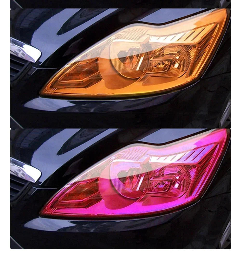 Gloss Transparent Light Black Smoke Headlight & Taillight Tint Film | Premium PVC Car Wrap